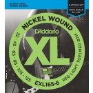D'Addario EXL165-6 6-String Nickel Wound Bass Guitar Strings Custom Light 32-135 Long Scale