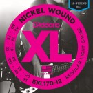 D'Addario EXL170-12 Nickel Wound Bass Guitar Strings Light 18-45