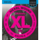 D'Addario EXL170-5 5-String Nickel Wound Bass Guitar Strings Light 45-130 Long Scale