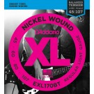 D'Addario EXL170BT Nickel Wound Bass Guitar Strings Balanced Tension Light 45-107