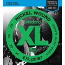 D'Addario EXL220BT Nickel Wound Bass Guitar Strings Balanced Tension Super Light 40-95