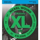 D'Addario EXL220S Nickel Wound Bass Guitar Strings Super Light 40-95 Short  Scale