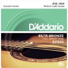 D'Addario EZ920 85/15 Bronze Acoustic Guitar Strings Medium Light 12-54