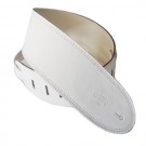 DSL Straps - GLG35-WHITE 3.5" Triple Garment White/White Guitar Strap