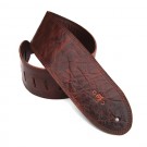 DSL Straps - GMD35-BROWN Distressed Brown 3.5 inches Guitar Strap