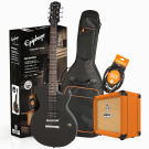 Epiphone Les Paul Special E1 Ebony Electric Guitar Pack with Orange Crush 12 Amplifier, Armour Gig Bag and Lead