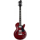 Hagstrom Swede F Guitar in Wild Cherry Transparent Gloss