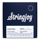 Stringjoy Signatures | 7 String Heavy Bottom Light Gauge (10-64) Nickel Wound Electric Guitar Strings