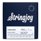 Stringjoy Signatures | 7 String Heavy Bottom Super Light Gauge (9-60) Nickel Wound Electric Guitar STRINGS