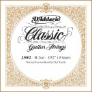 D'Addario J3002 Rectified Classical Guitar Single String Normal Tension Second String