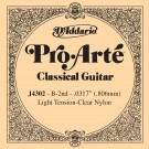 D'Addario J4302 Pro-Arte Nylon Classical Guitar Single String Light Tension Second String