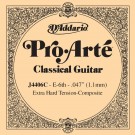D'Addario J4406C Pro-Arte Composite Classical Guitar Single String Extra-Hard Tension Sixth String