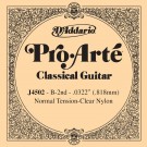 D'Addario J4502 Pro-Arte Nylon Classical Guitar Single String Normal Tension Second String