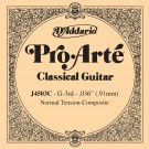 D'Addario J4503C Pro-Arte Composite Classical Guitar Single String Normal Tension Third String