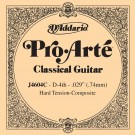 D'Addario J4604C Pro-Arte Nylon Classical Guitar Single String Hard Tension Fourth String