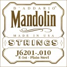 D'Addario J6201 Plain Steel Mandolin Single String .010