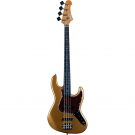Jet JJB-300 4-String Bass Guitar with Rosewood Fretboard – Gold