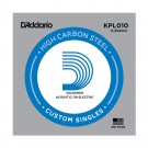 D'Addario KPL010 Soldered Twist Reinforced Single String .010