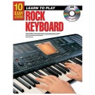 10 Easy Lessons Learn To Play Rock Keyboard Book/CD