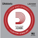 D'Addario LE018W Nickel Wound Loop End Single String .018