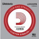 D'Addario LE020PB Phosphor Bronze Loop End Single String .020