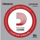 D'Addario LE022W Nickel Wound Loop End Single String .022