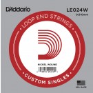 D'Addario LE024W Nickel Wound Loop End Single String .024