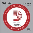 D'Addario LE034W Nickel Wound Loop End Single String .034