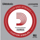 D'Addario LE056PB Phosphor Bronze Loop End Single String .056
