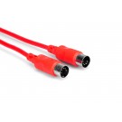 Hosa - MID-305RD - MIDI Cable, 5-pin DIN to Same, 5 ft