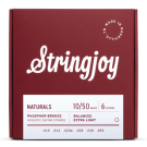 Stringjoy Naturals | Extra Light Gauge (10-50) Phosphor Bronze Acoustic Guitar Strings