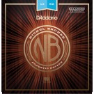 D'Addario NB1252BT Nickel Bronze Acoustic Guitar Strings Balanced Tension Light 12-52