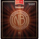 D'Addario NB13556BT Nickel Bronze Acoustic Guitar Strings Balanced Tension Medium 13.5-56