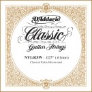 D'Addario NYL025W Silver-plated Copper Classical Single String .025 