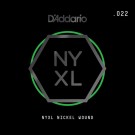 D'Addario NYXL Nickel Wound Electric Guitar Single String .022