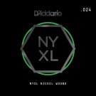 D'Addario NYXL Nickel Wound Electric Guitar Single String .024