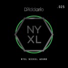 D'Addario NYXL Nickel Wound Electric Guitar Single String .025