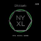 D'Addario NYXL Nickel Wound Electric Guitar Single String .026