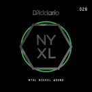 D'Addario NYXL Nickel Wound Electric Guitar Single String .028