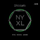 D'Addario NYXL Nickel Wound Electric Guitar Single String .029
