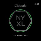 D'Addario NYXL Nickel Wound Electric Guitar Single String .039