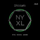 D'Addario NYXL Nickel Wound Electric Guitar Single String .043