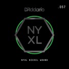 D'Addario NYXL Nickel Wound Electric Guitar Single String .057