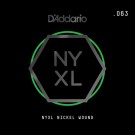 D'Addario NYXL Nickel Wound Electric Guitar Single String .063