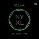 D'Addario NYXL Nickel Wound Electric Guitar Single String .072