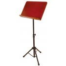On Stage Pro Orchestral Sheet Music Stand with Rosewood Bookplate