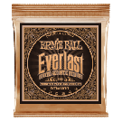 Ernie Ball Everlast Extra Light Coated Phosphor Bronze Acoustic Guitar String, 10-50 Gauge