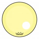 Remo 22" Colortone Yellow Powerstroke P3 Reso Bass Drumhead w/ 5" Offset Hole