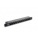 Hosa - PDR-369 - Patch Bay, 12-point, De-normalled, XLR3F to XLR3M
