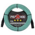 Pig Hog Hex Series Mic Cable, 20ft - Seafoam Green